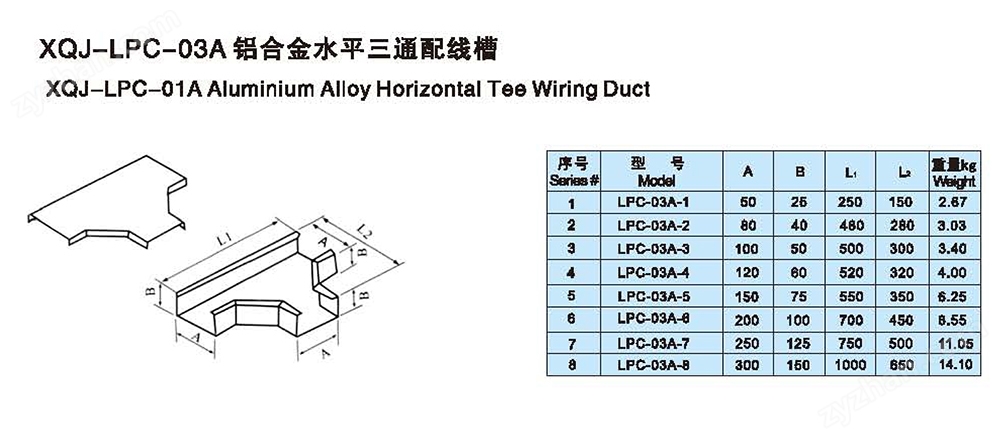 XQL-LPC-03A鋁合金水平三線通配線槽.jpg